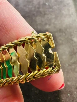 Bracelet or jaune époque 1950