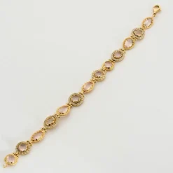 Bracelet or jaune quartz