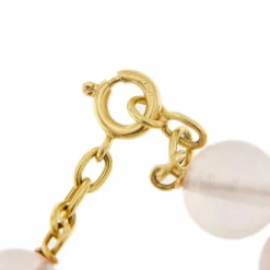 Bracelet Or jaune Quartz rose
