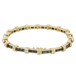 Bracelet Or jaune Saphir