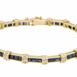 Bracelet Or jaune Saphir