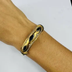 Bracelet Or Jaune Saphirs Diamants