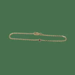 Bracelet or jaune serti d'un diamant