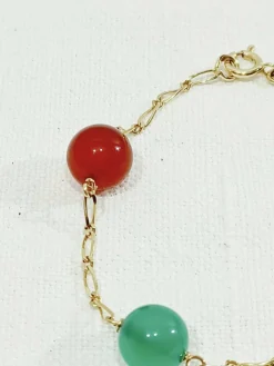 Bracelet Or Perles Fantaisie