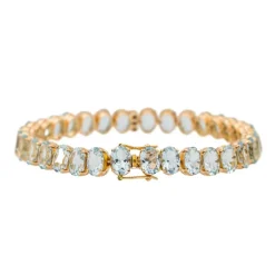 Bracelet Or rose Aigue Marine