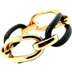 Bracelet Or rose Bois d'ébène