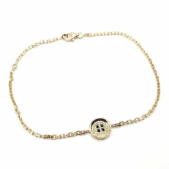 Bracelet or rose diamants signé Ely Bela
