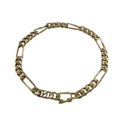 Bracelet Or Rose maille Figaro