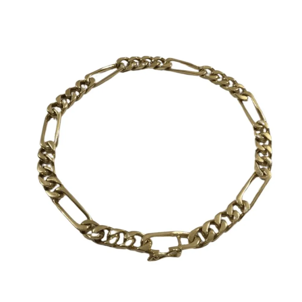 Bracelet Or Rose maille Figaro