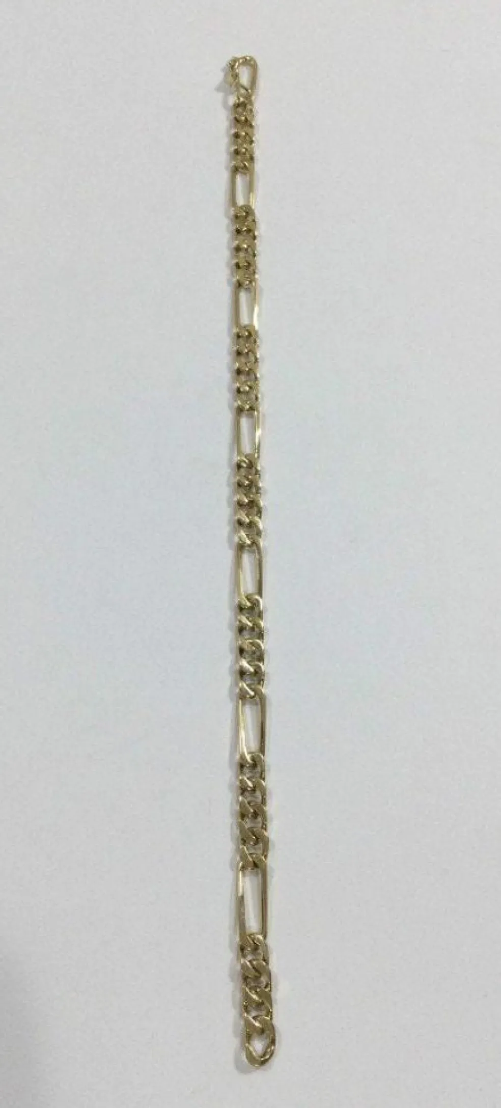 Bracelet Or Rose maille Figaro