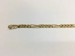 Bracelet Or Rose maille Figaro