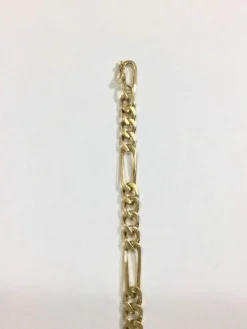 Bracelet Or Rose maille Figaro