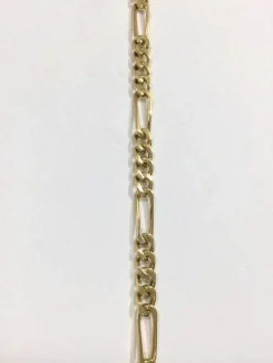 Bracelet Or Rose maille Figaro