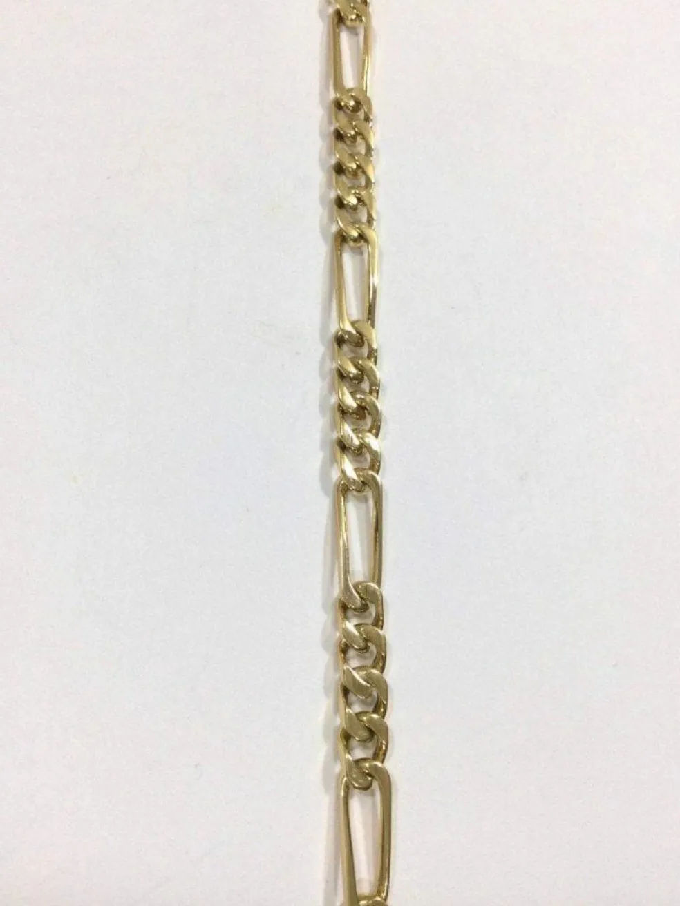 Bracelet Or Rose maille Figaro