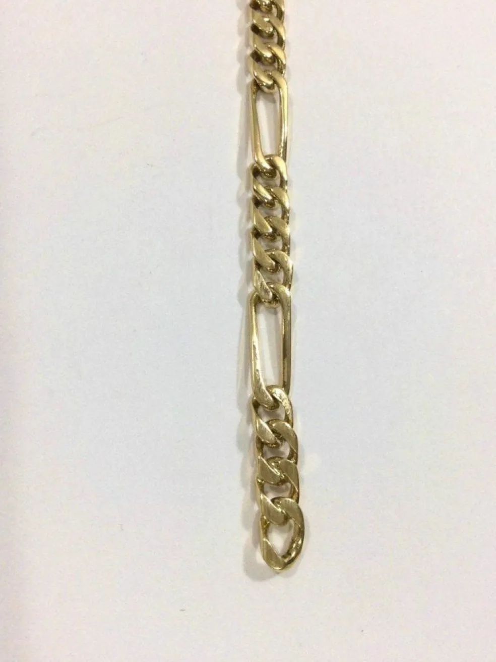 Bracelet Or Rose maille Figaro