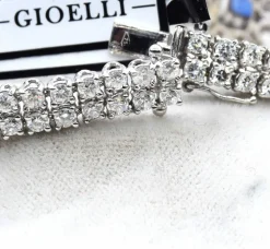 Bracelet or saphirs diamants