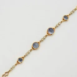 Bracelet or saphirs et diamants