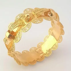 Bracelet oriental filigrane or jaune