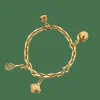 Bracelet ou breloques jaunes