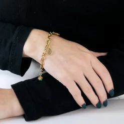 Bracelet ou breloques jaunes