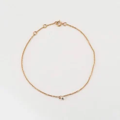 BRACELET OU DIAMANT ROSE 0,10ct