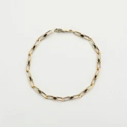 Bracelet ou saphir blanc