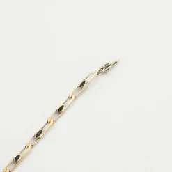 Bracelet ou saphir blanc