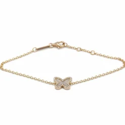 Bracelet Papillon - Or, Diamants & Nacre