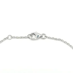 Bracelet patte or blanc serti de diamants