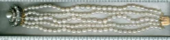 Bracelet perle, diamant