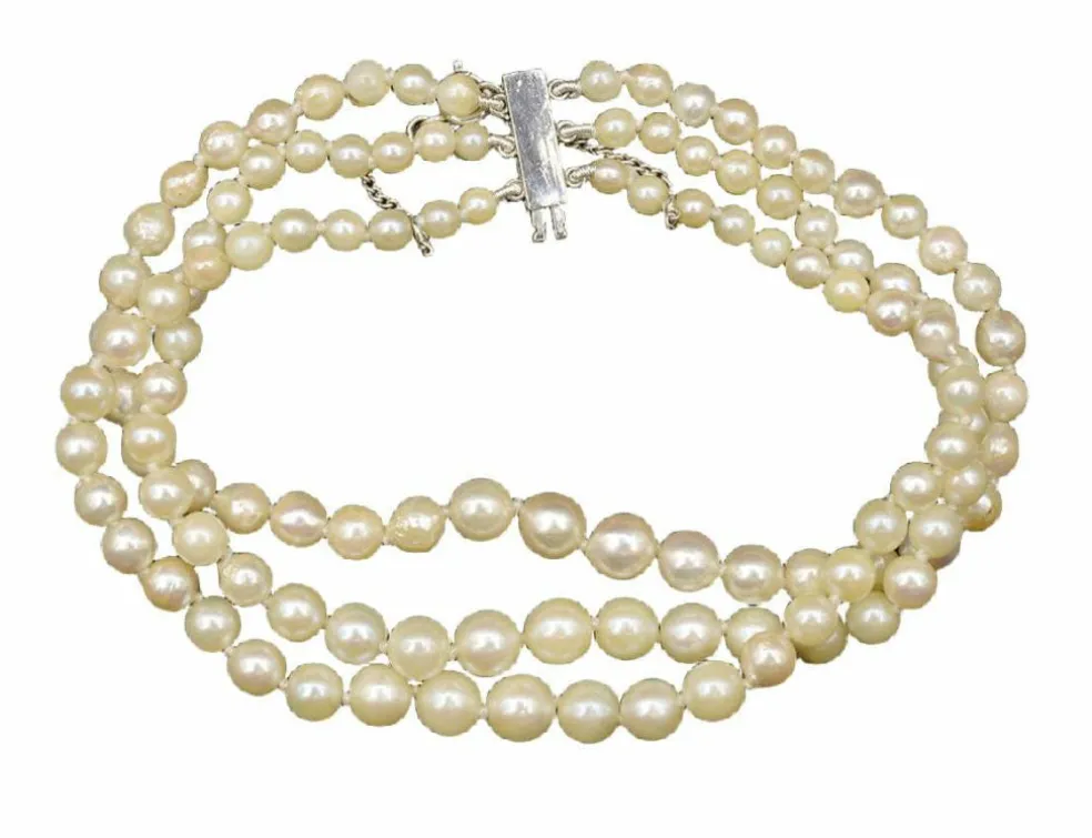 Bracelet Perles de Culture 3 rangs