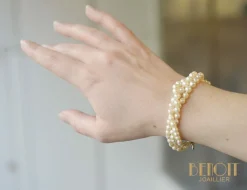 Bracelet Perles de Culture 3 rangs