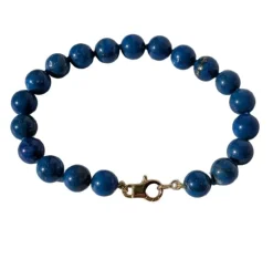 Bracelet perles de lapis lazuli