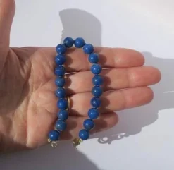 Bracelet perles de lapis lazuli
