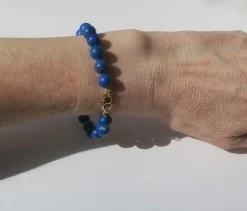 Bracelet perles de lapis lazuli
