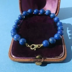Bracelet perles de lapis lazuli