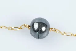 Bracelet perles en or massif