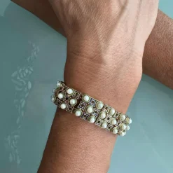Bracelet perles émail