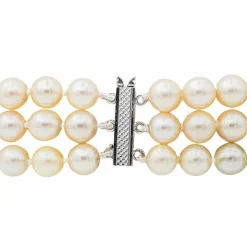 Bracelet Perles Or blanc Perle