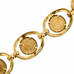 Bracelet pièce émaillée