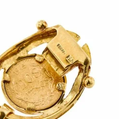 Bracelet pièce émaillée
