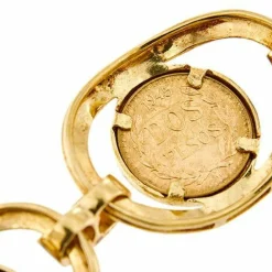 Bracelet pièce émaillée