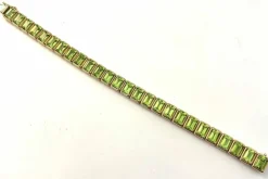 Bracelet péridots taille émeraude