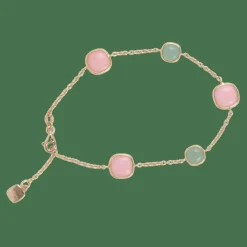 Bracelet Quartz rose et vert