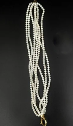 Bracelet quatre rangs perles de culture