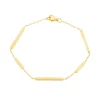 Bracelet rectangles sur chaîne