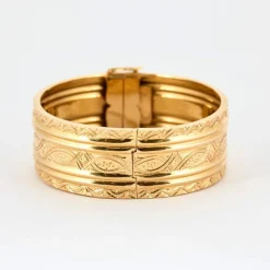 Bracelet rigide à décor or jaune