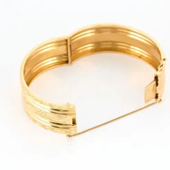 Bracelet rigide à décor or jaune