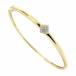 Bracelet rigide avec diamants