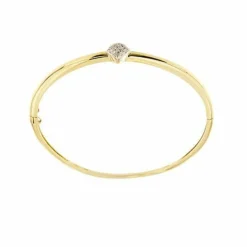 Bracelet rigide avec diamants